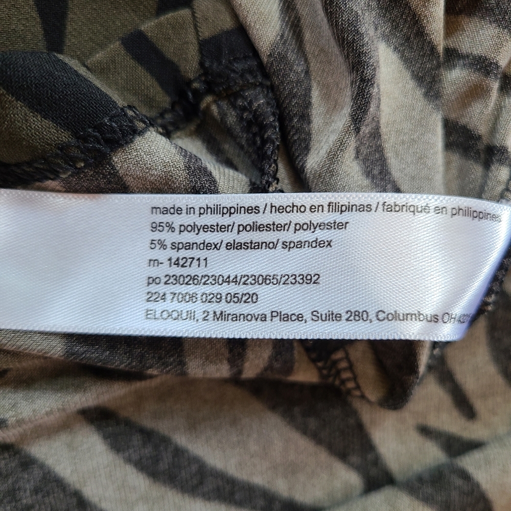 ELOQUII Elements Zebra Print Fit and Flare Dress - Picture 12 of 15